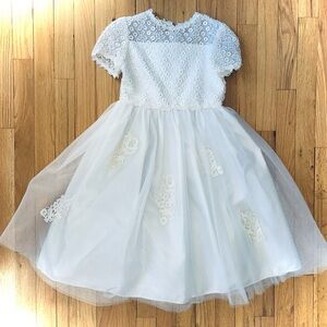 Flower Girl or 1st Communion DORISSA International Nicole White Formal Dress, 6